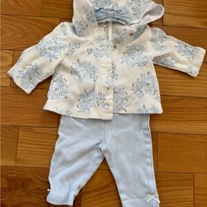 Floral Baby Outfit with Hoodie
